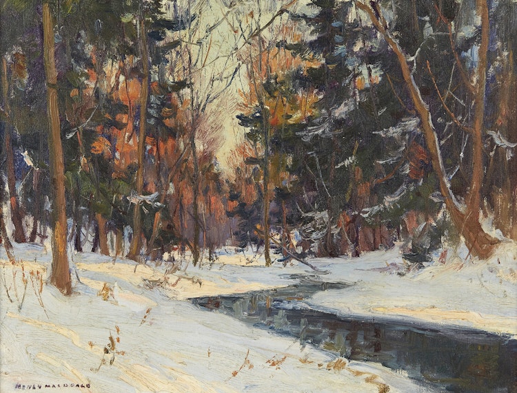 Artwork by Manly Edward MacDonald, Wood Interior - Humber Bay