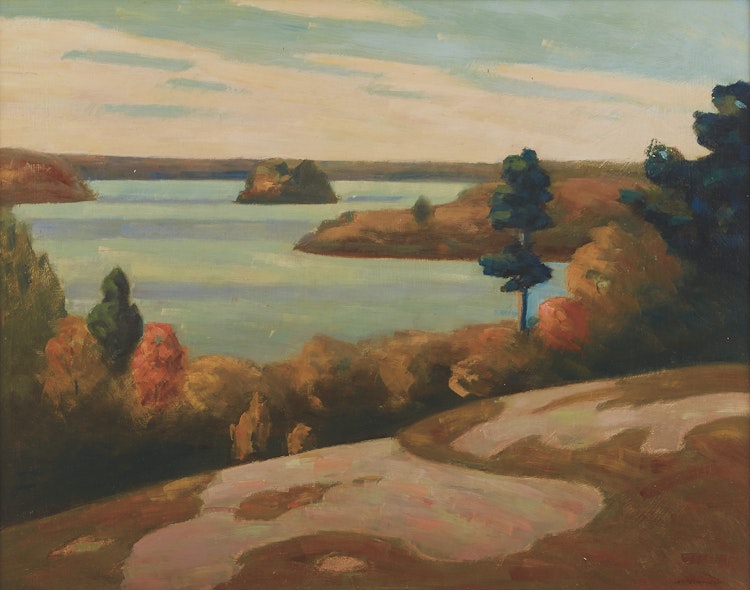 Artwork by George Thomson, Autumn Landscape