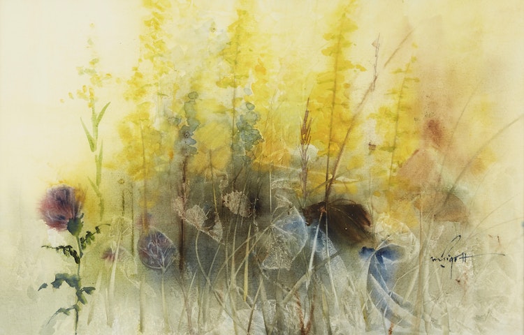 Artwork by Marjorie Pigott, Golden Meadow