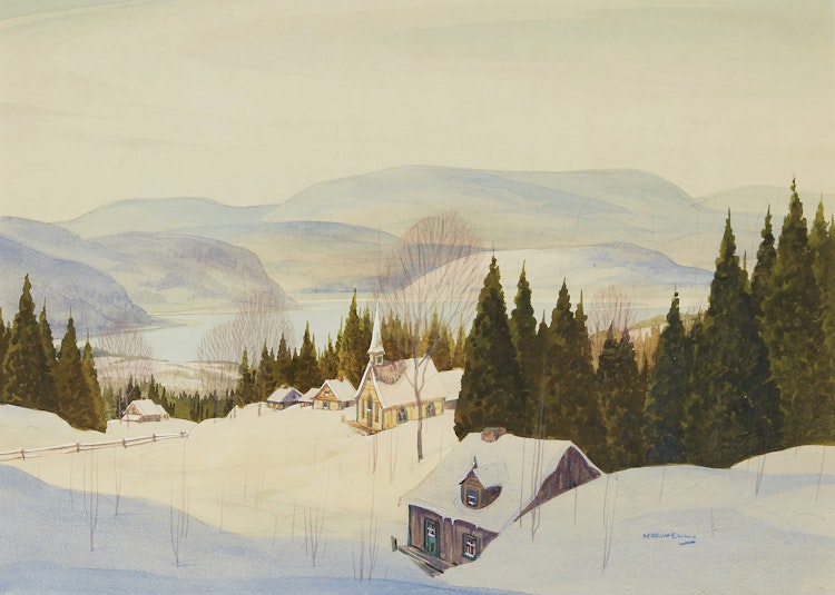 Artwork by Graham Noble Norwell,  Winter Landscape