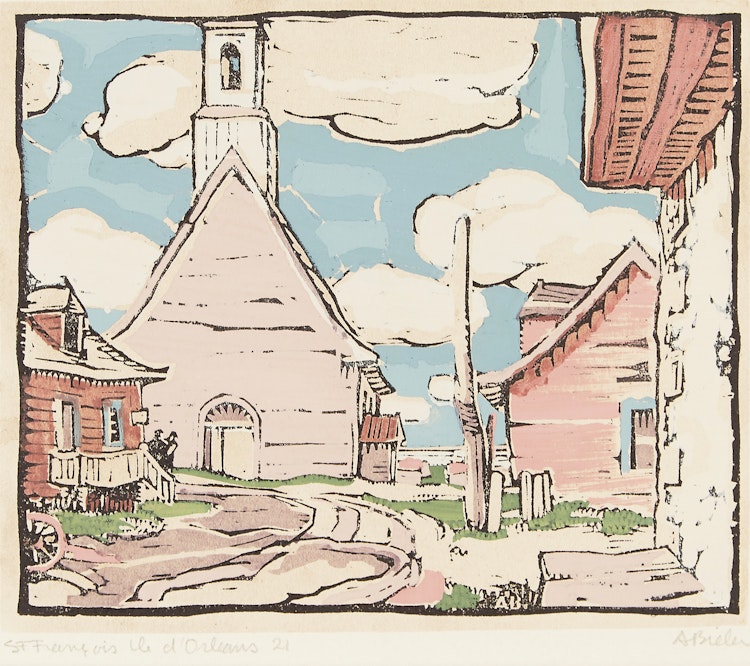 Artwork by André Charles Bieler,  St. Francois, Ile d’Orleans