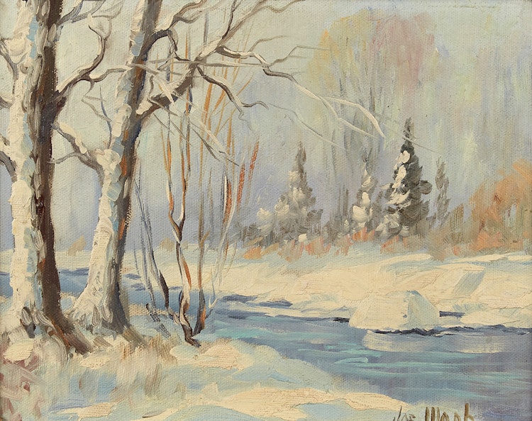 Artwork by Joseph Monk,  Winter Landscape