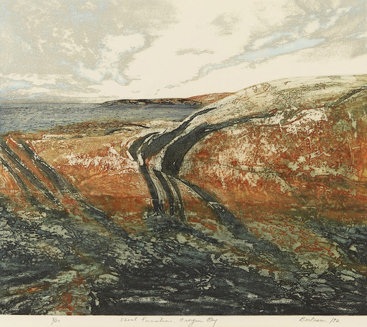 Artwork by Edward John Bartram, Shoal Formations, Georgian Bay