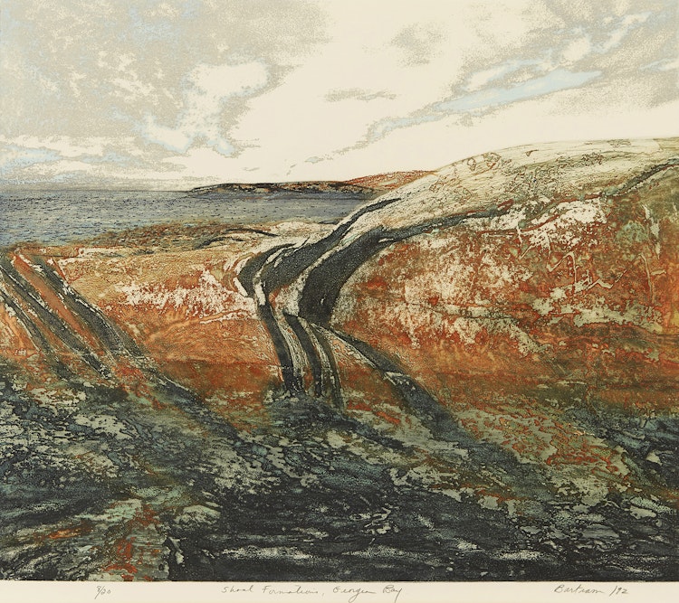 Artwork by Edward John Bartram,  Shoal Formations, Georgian Bay