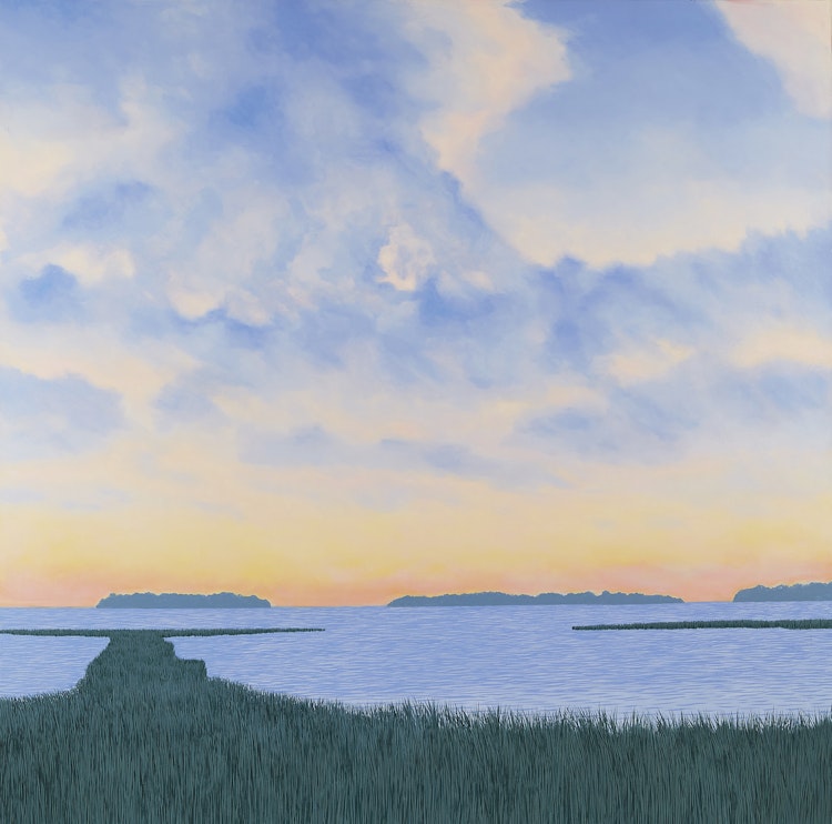 Artwork by Philip Sybal,  Lake Huron Marsh