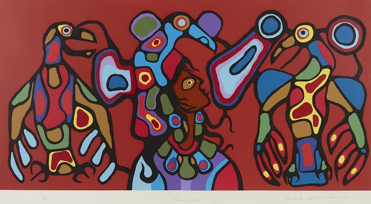 Artwork by Norval Morrisseau, Thunderbird’s Spirit