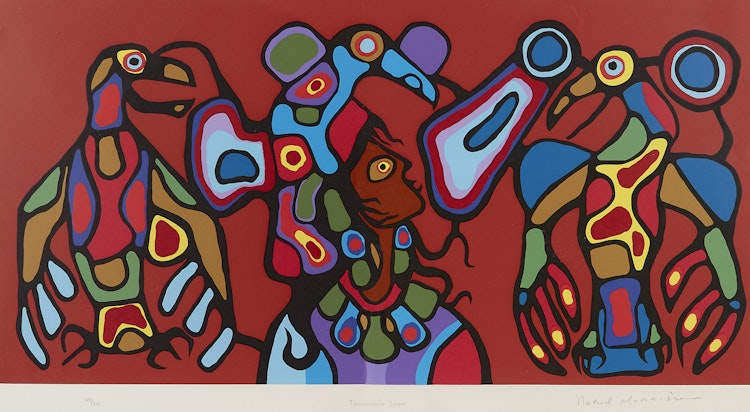 Artwork by Norval Morrisseau,  Thunderbird’s Spirit