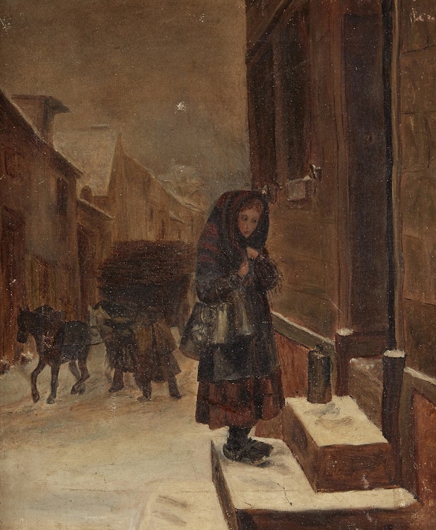 Artwork by Gladys Graham, The Milk Delivery