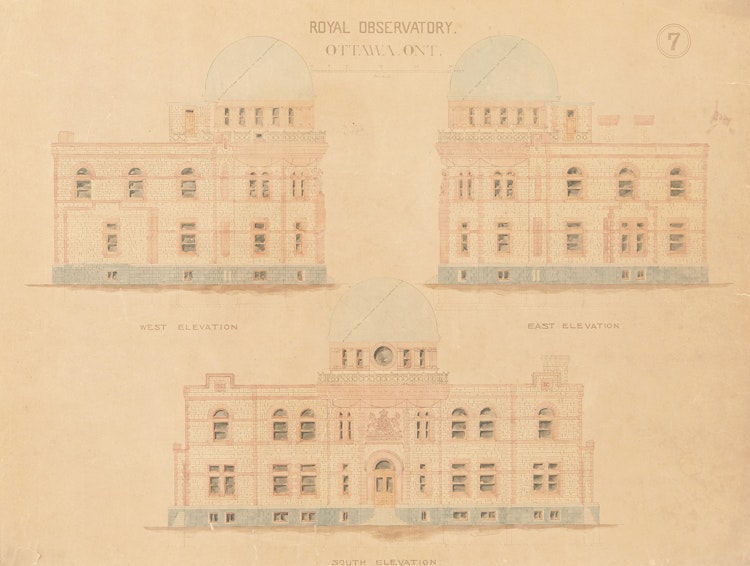Artwork by David Ewart, Drawings of The Royal Observatory, Ottawa (1902)