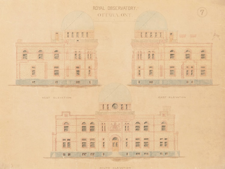 Artwork by David Ewart,  Drawings of The Royal Observatory, Ottawa (1902)