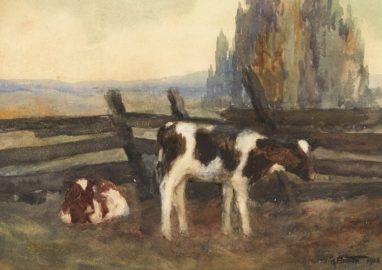 Artwork by Harry Britton, Canadian Farm