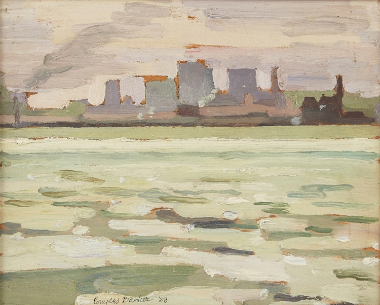 Artwork by Ernest Conyers Barker, Toronto Skyline
