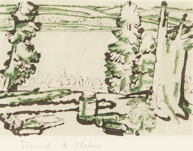 Artwork by David Brown Milne, Painting Place