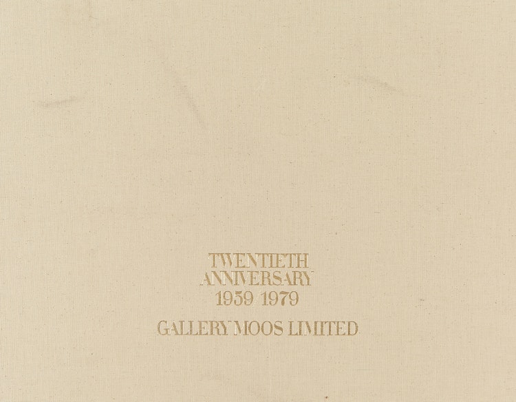 Artwork by Walter Bachinski, Ken Danby, John Esler, Alex Janvier, Rita Letendre, Bernard Mulaire, Pitseolak, Don Phillips, Ed Porter and Noboru Sawai, Twentieth Anniversary - 1959/1979 Gallery Moos Limited