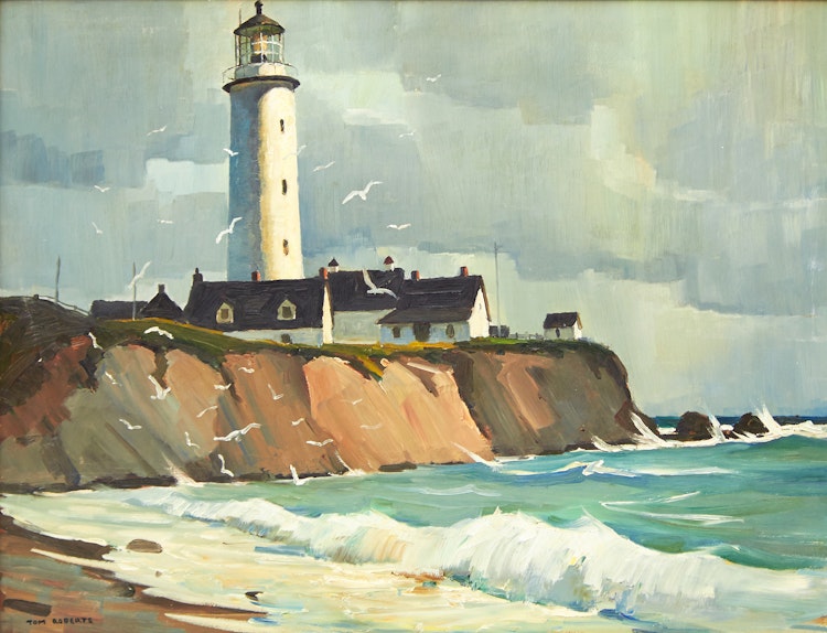 Artwork by Thomas Keith Roberts,  Cap de Rosier, Gaspé