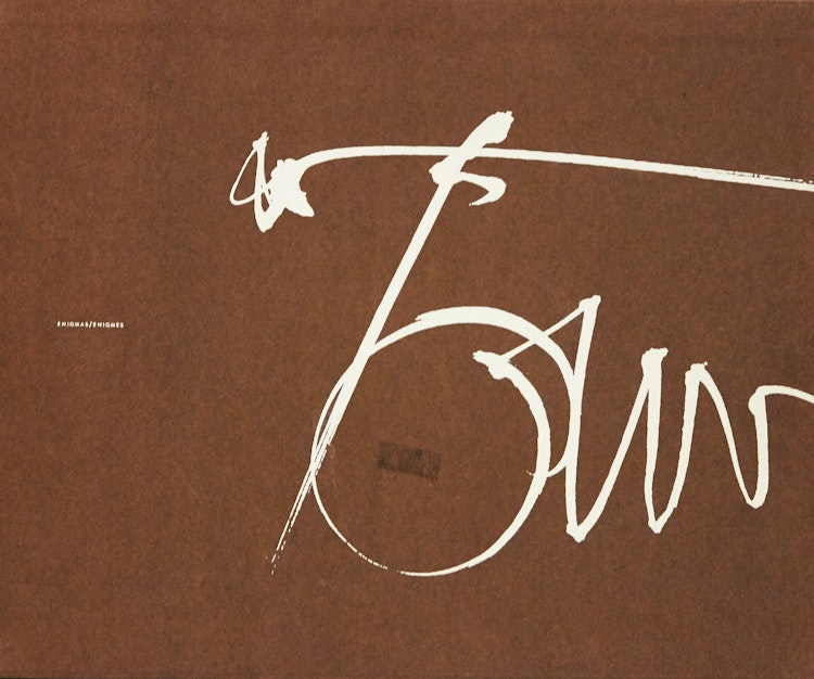 Artwork by Harold Barling Town, Harold Town, Enigmas (McLelland and Stewart Limited, Toronto, 1964)