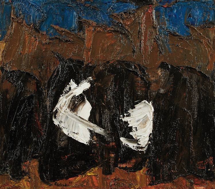 Artwork by Rita Letendre, L’Enchenteur