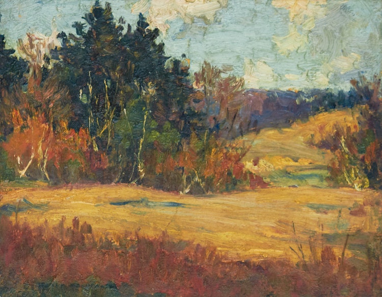 Artwork by Manly Edward MacDonald,  Autumn Tints, Rosedale Golf Club