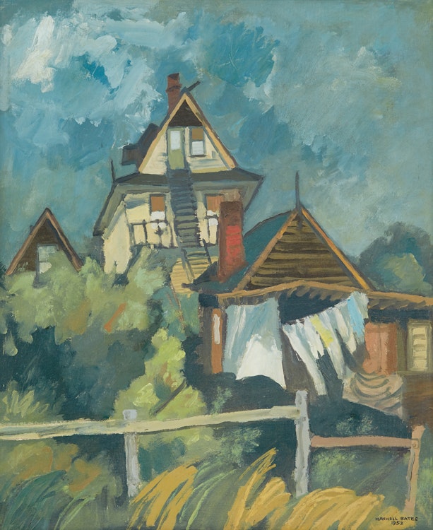 Artwork by Maxwell Bennett Bates, House by the Sea