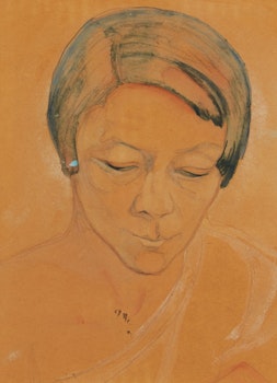 Artwork by Marian Mildred Dale Scott, Portrait of Pegi Nicol MacLeod