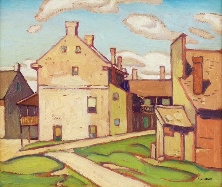 Artwork by Alfred Joseph Casson, Old Hotel, Elora