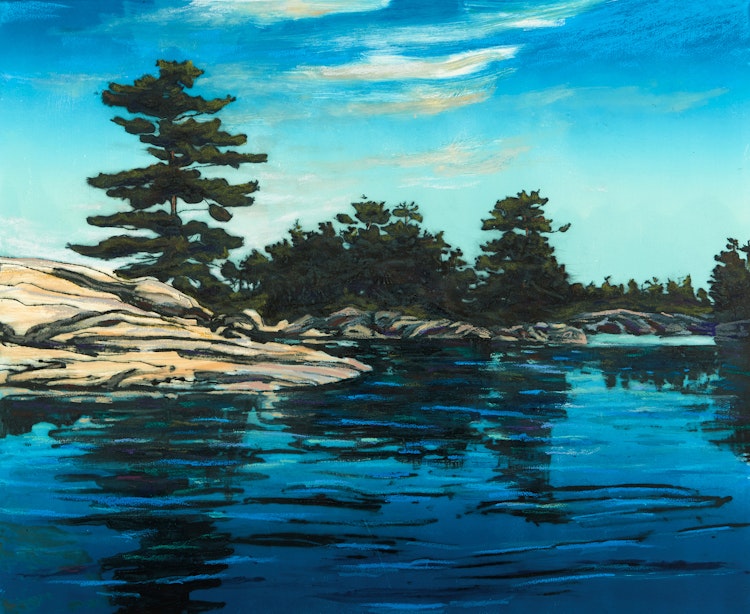Artwork by Edward John Bartram, Island Cove, Georgian Bay