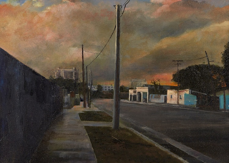 Artwork by Unknown 20th Century artist, Industrial Street Scene