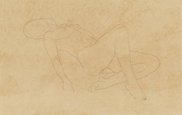 Artwork by Lawren Phillips Harris, Female Nude