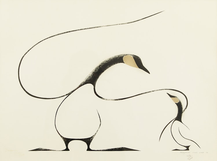 Artwork by Benjamin Chee Chee, Mother and Child