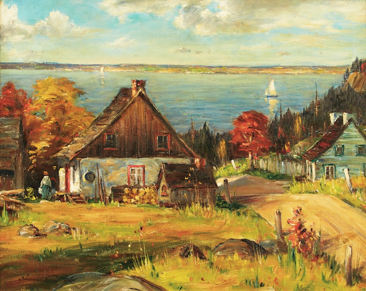 Artwork by Thomas Hilton Garside,  September Afternoon - Gaspe, Quebec