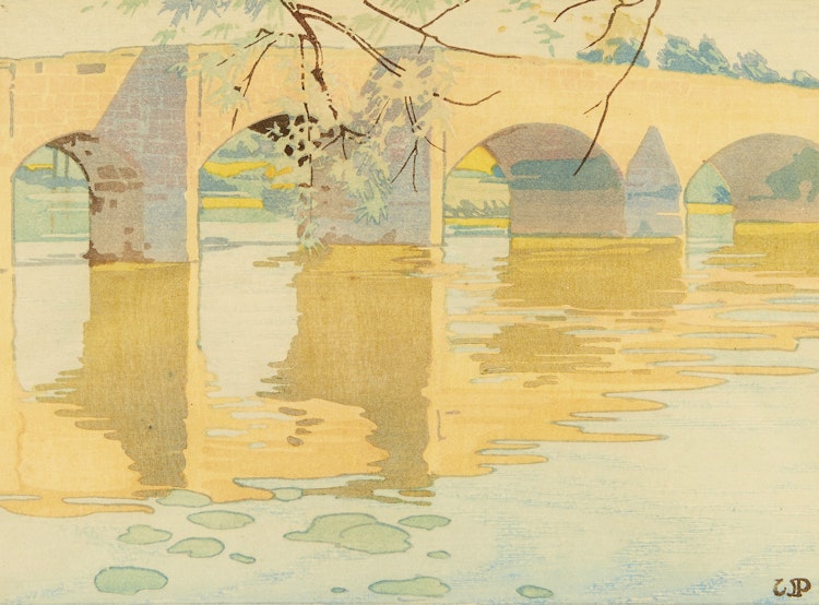 Artwork by Walter Joseph Phillips, Eckington Bridge