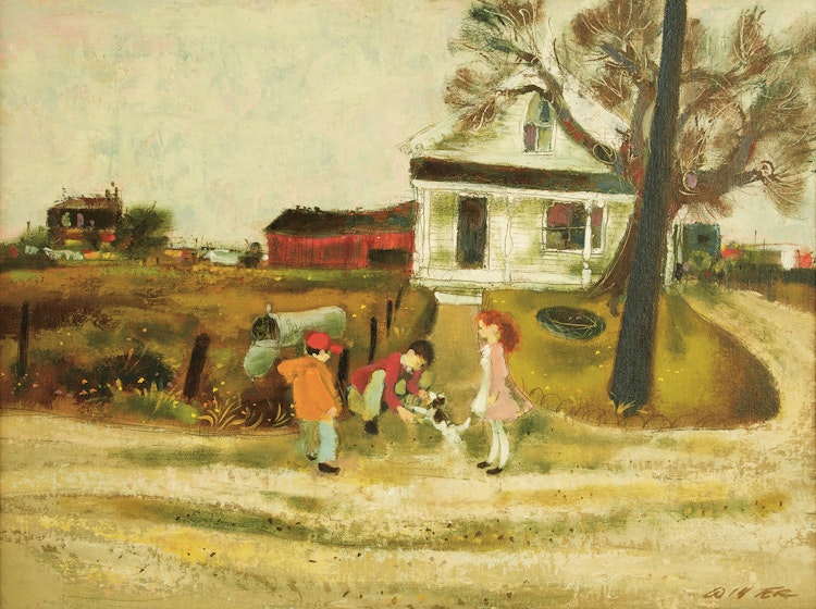Artwork by William Arthur Winter, Country Road