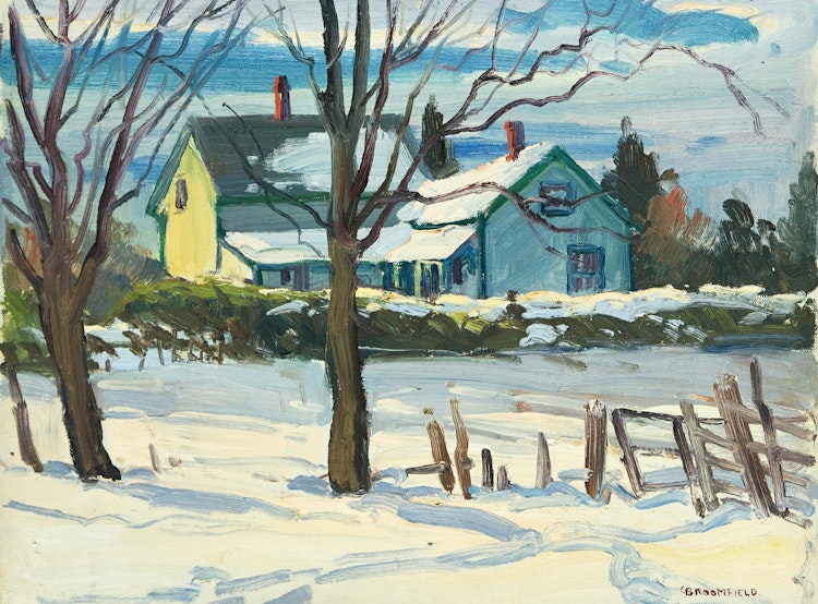 Artwork by Adolphus George Broomfield, Doucette’s Farm, Dagmar, Ontario