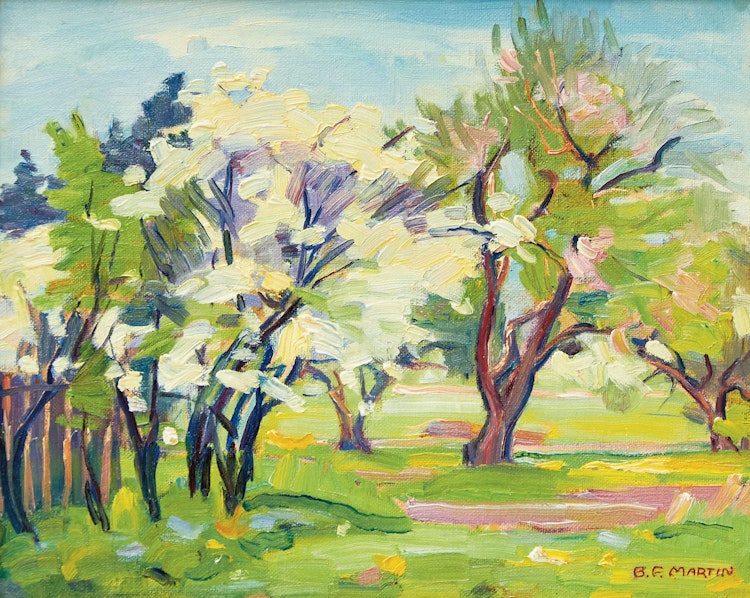 Artwork by Bernice Fenwick Martin, In the Orchard