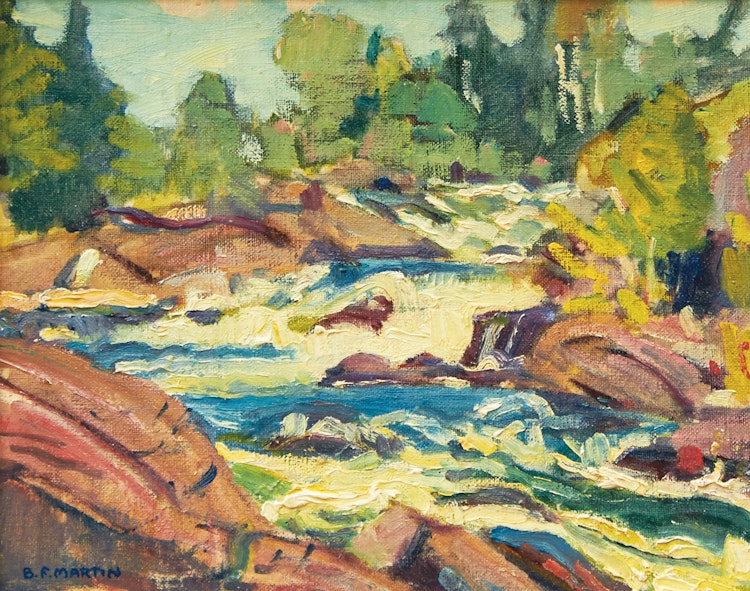 Artwork by Bernice Fenwick Martin,  Muskoka Rapids