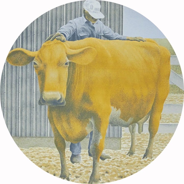 Artwork by David Alexander Colville,  Prize Cow