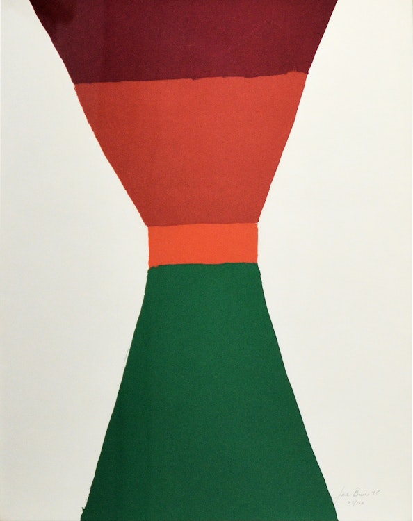 Artwork by Jack Hamilton Bush, Red, Orange, Green