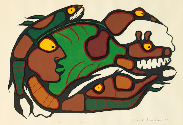 Artwork by Norval Morrisseau,  All Within