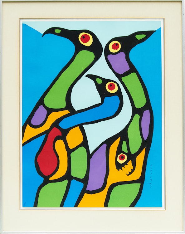 Artwork by Norval Morrisseau,  A Collection of Five Prints