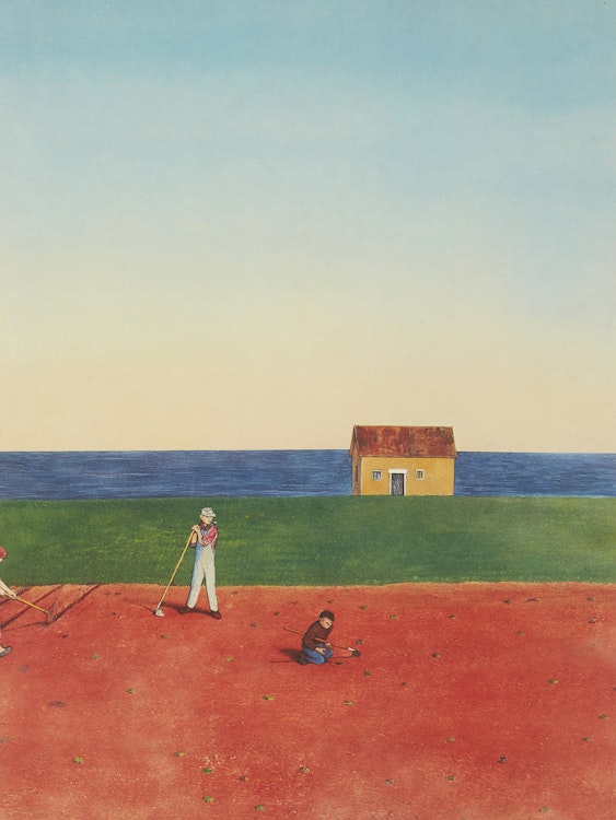 Artwork by William Kurelek, Potato Planters