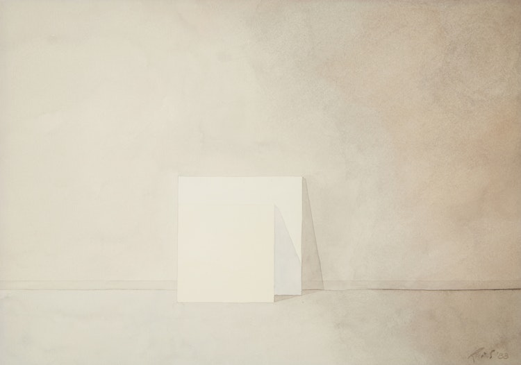 Artwork by Malcolm Rains, Studio Interior in Pink and Lilac