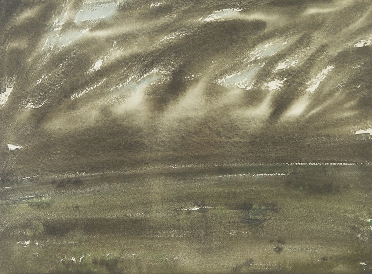 Artwork by Takao Tanabe, Prairie Autumn, Nightfall Near Rosebud