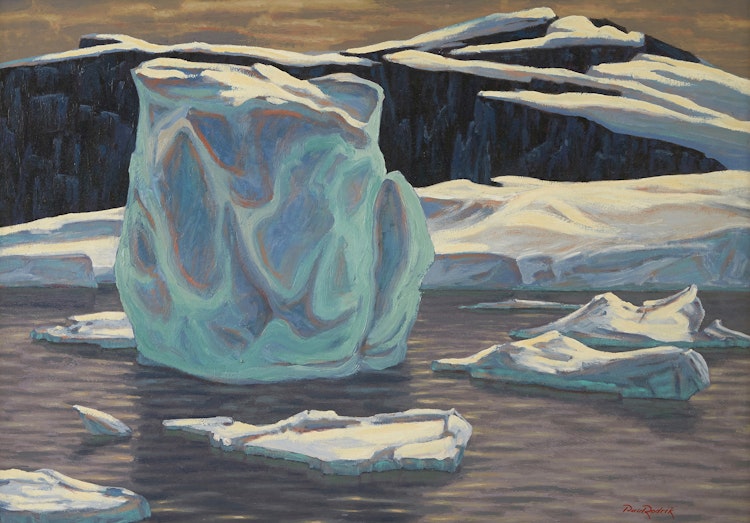 Artwork by Paul Rodrik,  Icebergs