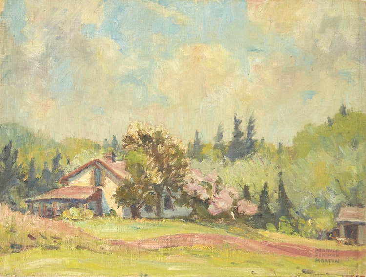 Artwork by Bernice Fenwick Martin, Port Hope, Country Homestead