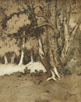 Artwork by Carl Henry von Ahrens, Pair of Forest Scenes