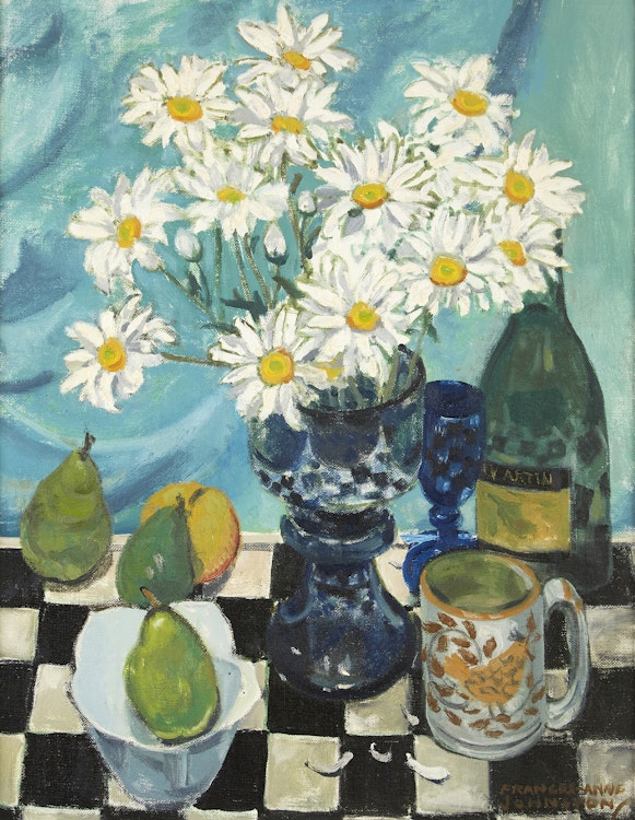 Artwork by Frances Anne Johnston,  Still Life with ‘Mums