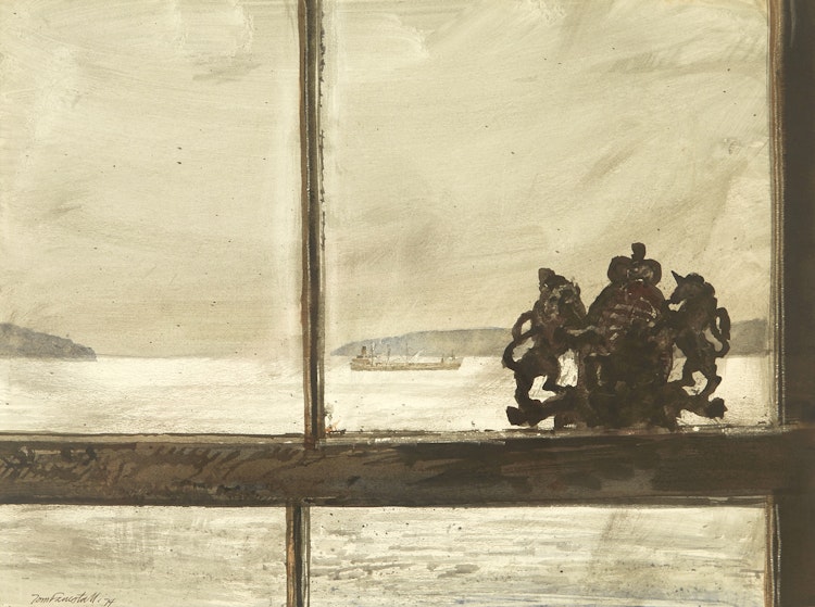 Artwork by Thomas de Vany Forrestall,  Harbour Mouth, Sketch for Windows (Halifax)