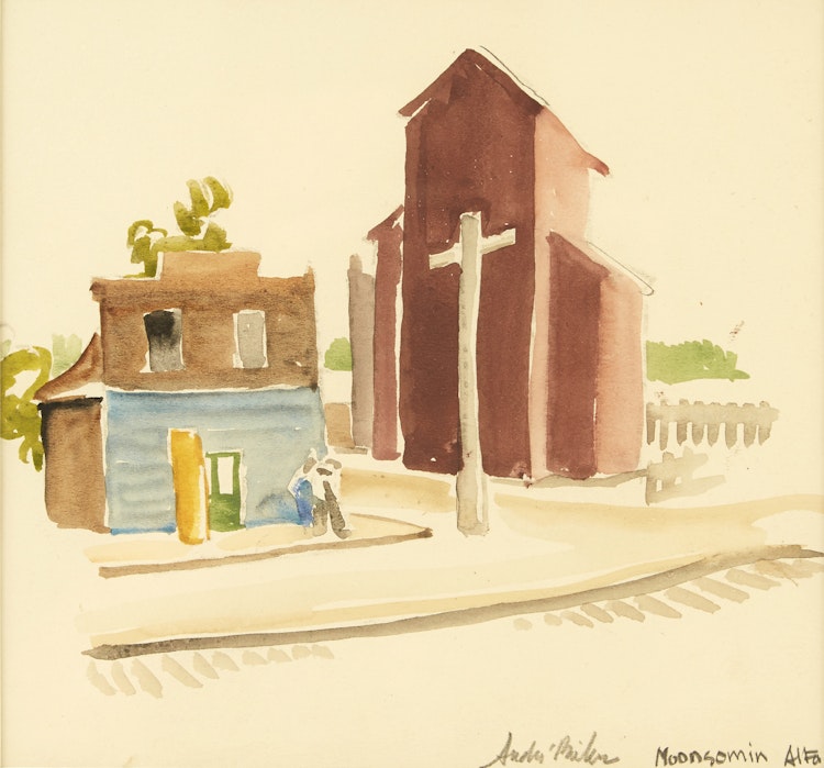 Artwork by André Charles Bieler, Moonsomin, Alberta
