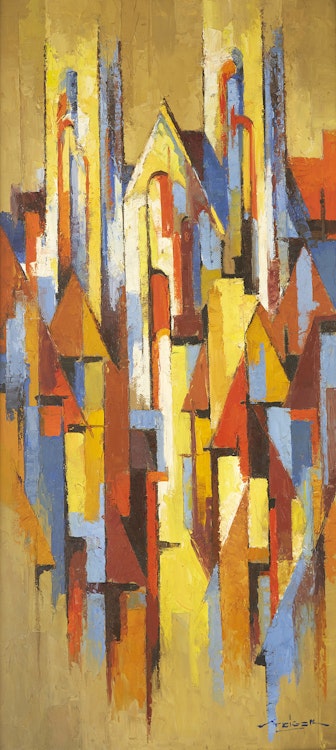 Artwork by Frederic Steiger,  Abstract Cityscape