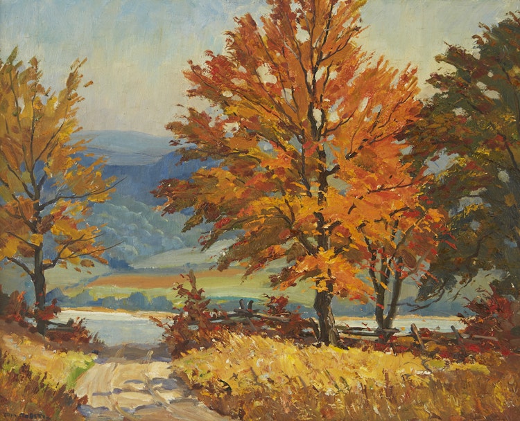 Artwork by Thomas Keith Roberts, Autumn in the Trent Valley